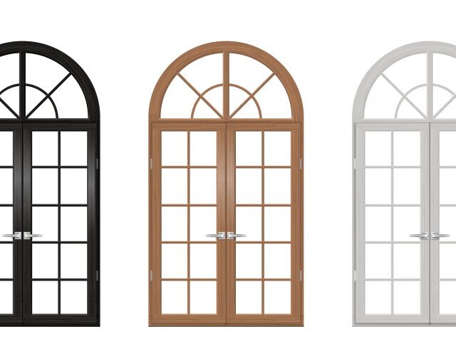 wooden-vintage-arched-doors-set-vector-27208626
